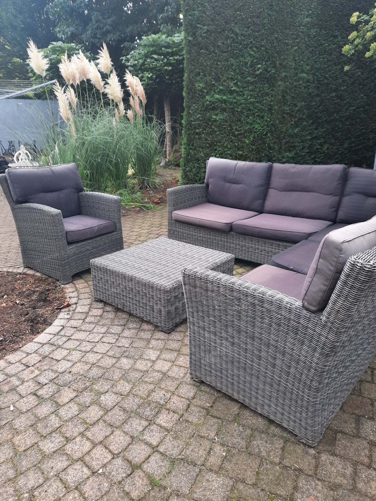 Riva Outlook Hoek Loungeset met Stoel en Kussens, Ophalen