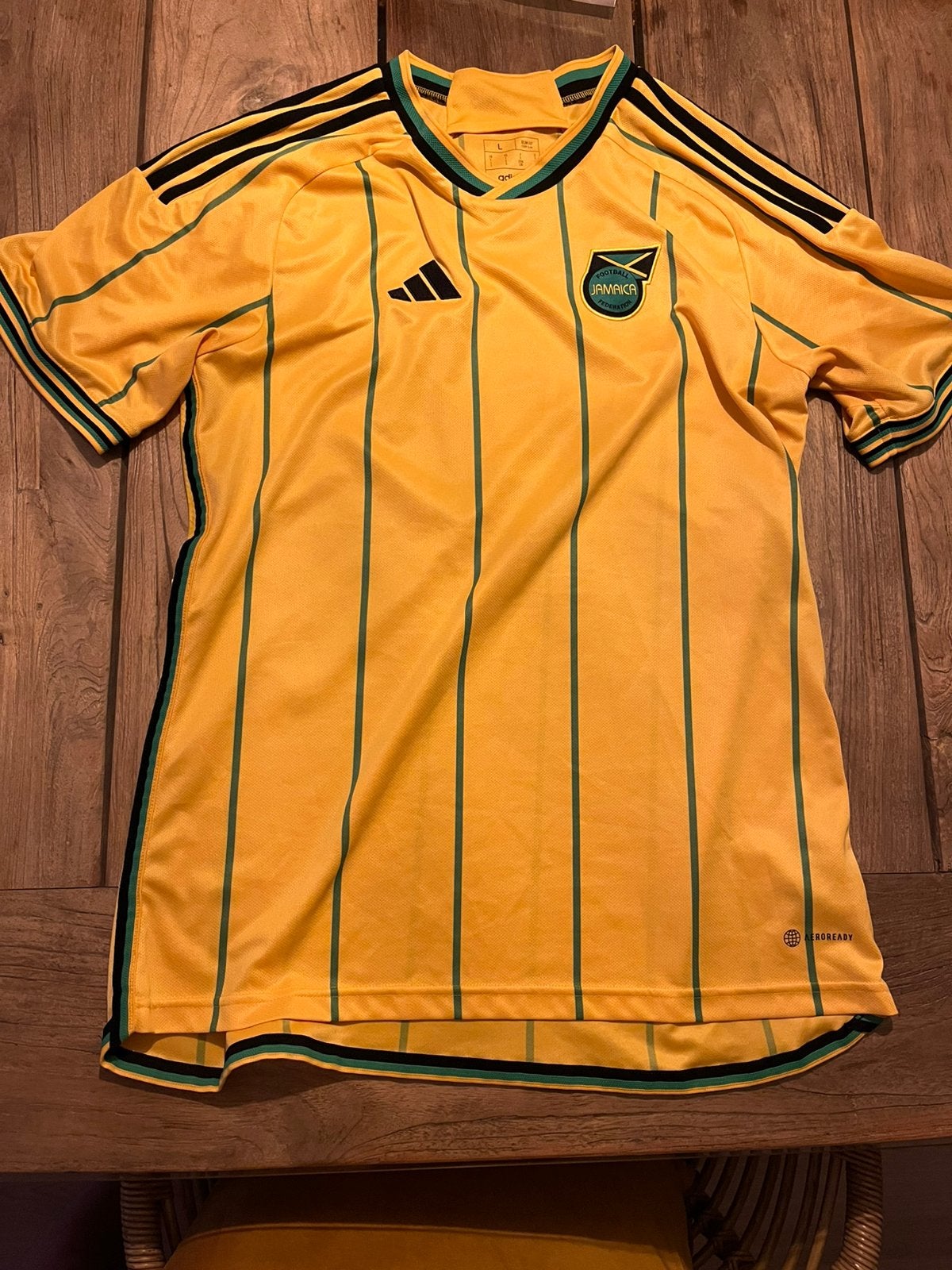 Adidas Jamaica Voetbalshirt Geel - Maat L, Maat 52/54 (L), Verzenden, Geel, Nieuw