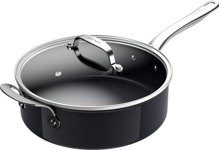 Tefal Jamie Oliver Sauteerpan met deksel - Inductie, Huis en Inrichting, Keuken | Potten en Pannen, Ophalen, Met deksel, Tefal