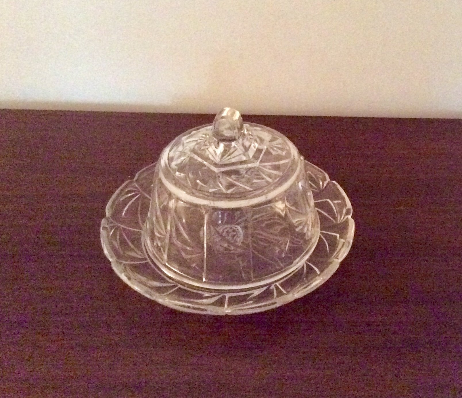 Oude kaas stolp van geperst glas, Antiek en Kunst, Ophalen of Verzenden