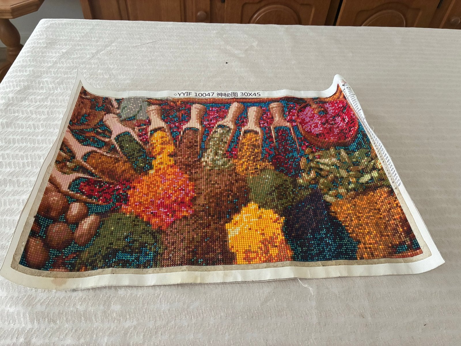 Diamond Painting Set: Kruiden, Telefooncel & Bloemen, Gebruikt, Meerkleurig, Overige merken, Textiel