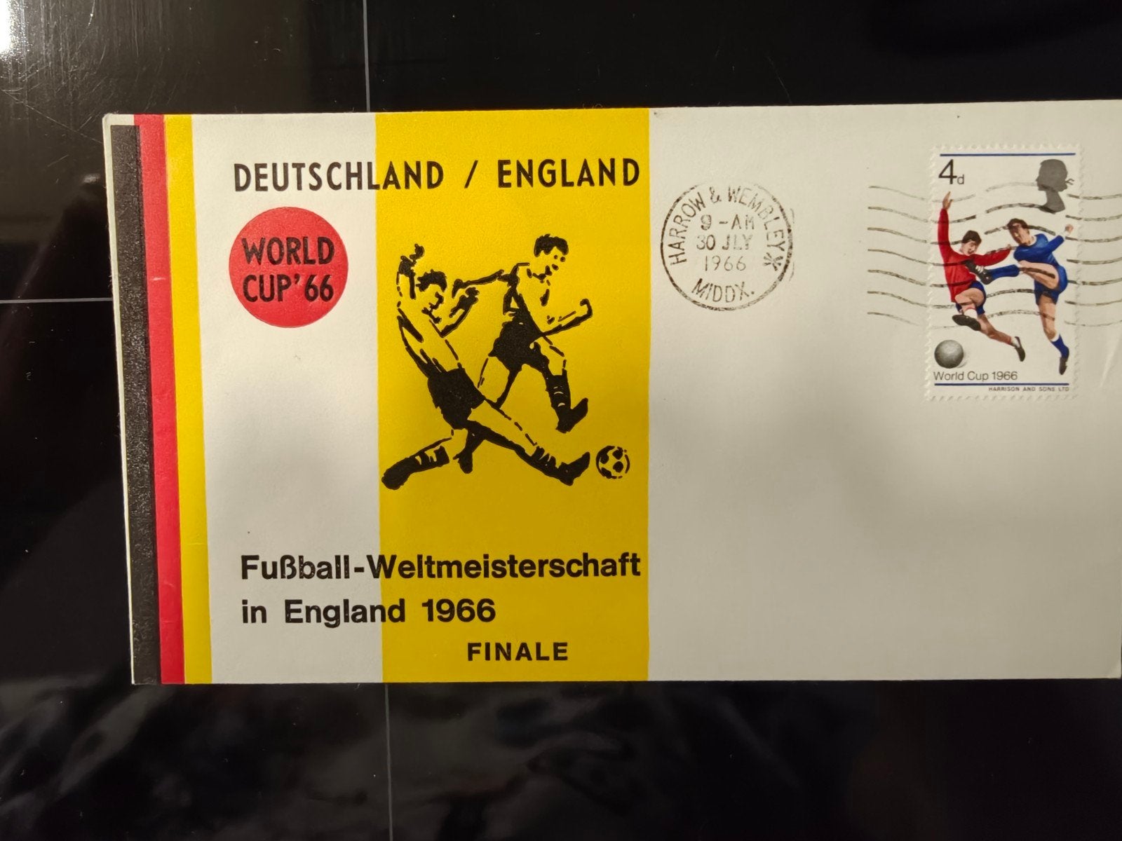 Eerste dag envelop WK voetbal 1966, Ophalen, Onbeschreven, Europa