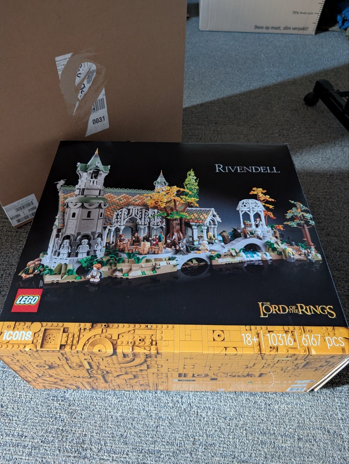 Lego Lord of the Rings Rivendell 10316 zo goed als nieuw, Overige thema's, Lego, Ophalen of Verzenden, Compleet