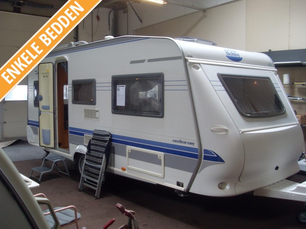Hobby Excellent Easy 495 UL (enkele bedden ), Rondzit, Hobby, Bedrijf, 4 tot 5 meter