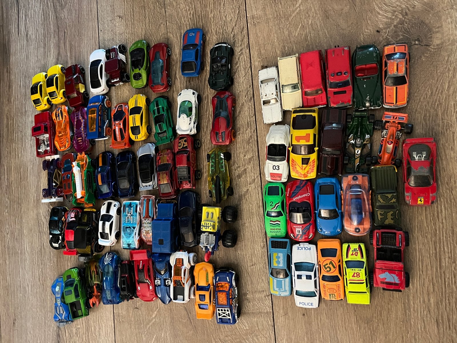 Grote collectie speelgoedauto's (Hot Wheels, Matchbox), Ophalen, Gebruikt