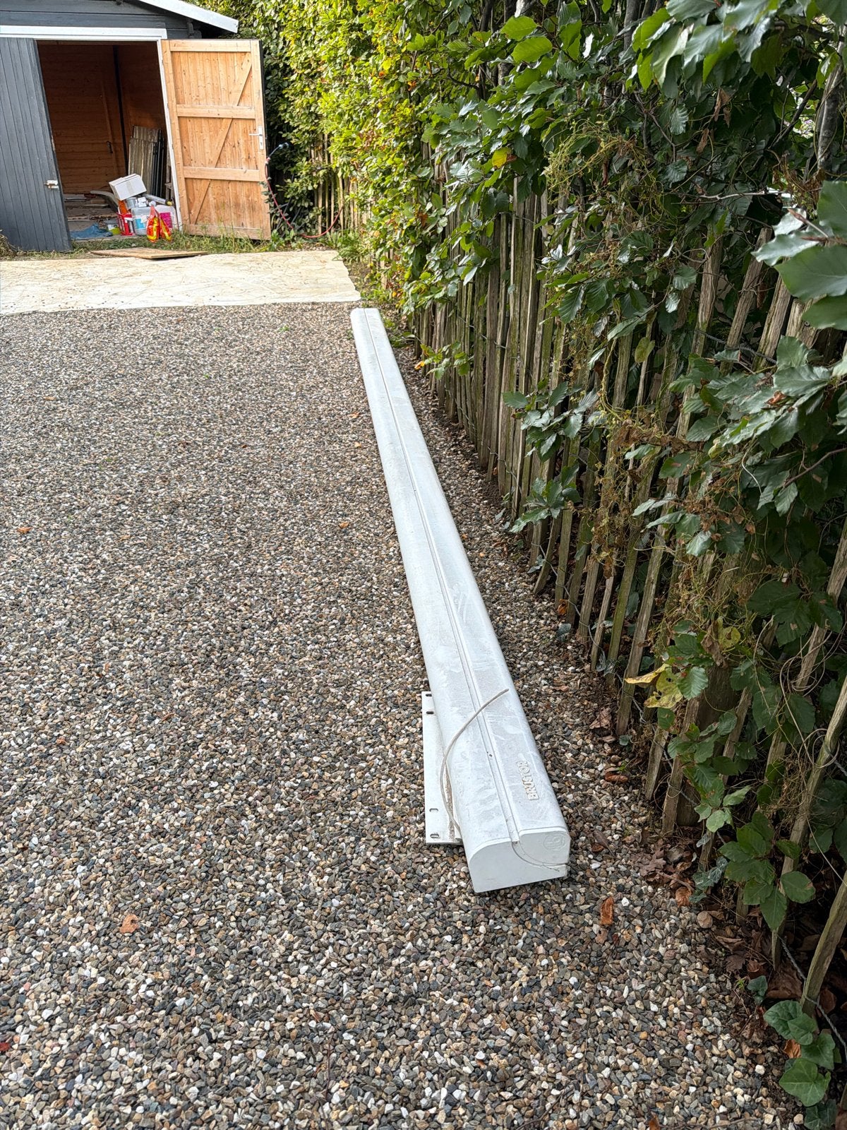 Brustor elektrisch zonnescherm - 4,5 meter breed, Tuin en Terras, Ophalen, Gebruikt, 450 cm of meer, Elektrisch