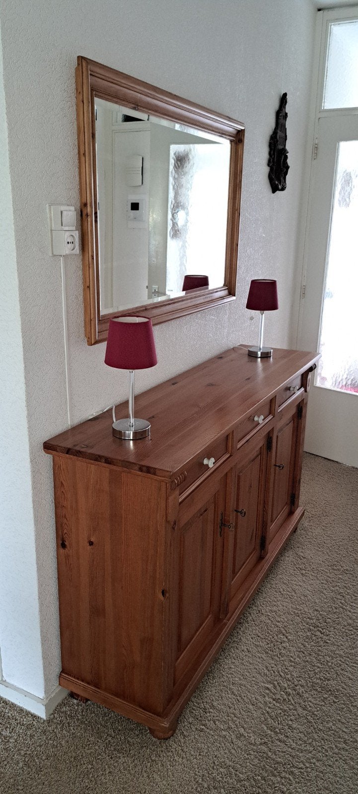 Dressoir met spiegel., Huis en Inrichting, Ophalen of Verzenden, 25 tot 50 cm
