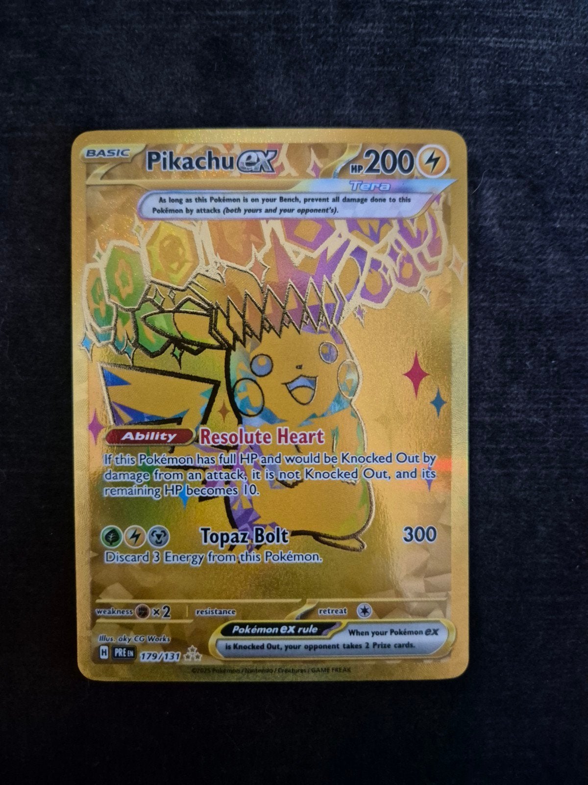 Pikachu ex 179/131 gold, Ophalen of Verzenden, Nieuw, Losse kaart