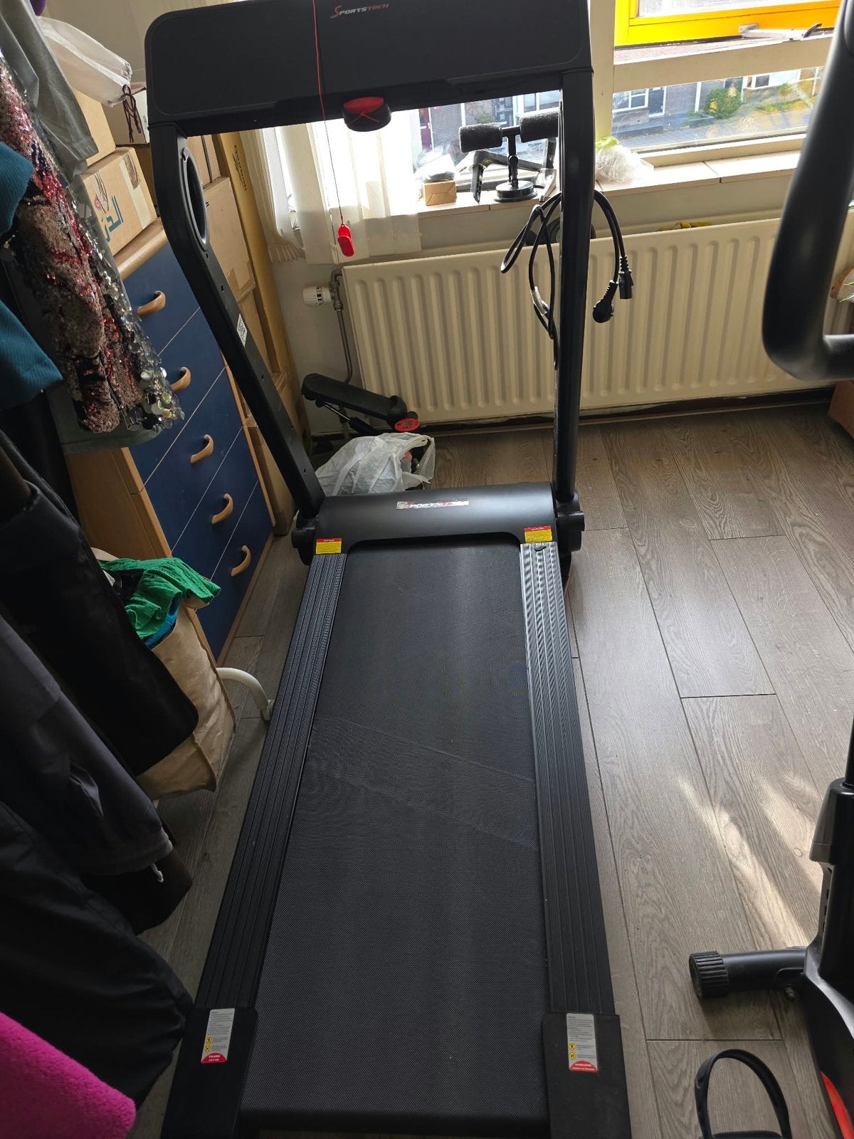 Sportstech F10 opklapbare Loopband - Compact en Krachtig, Sport en Fitness, Ophalen, Overige materialen, Nieuw, Loopband