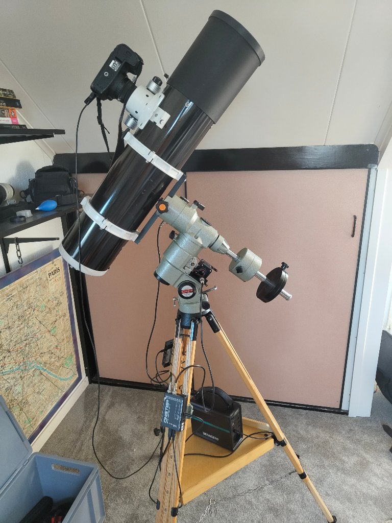 Complete astrofotografie-set te koop, Ophalen, Gebruikt, 80 tot 200 mm, Met statief