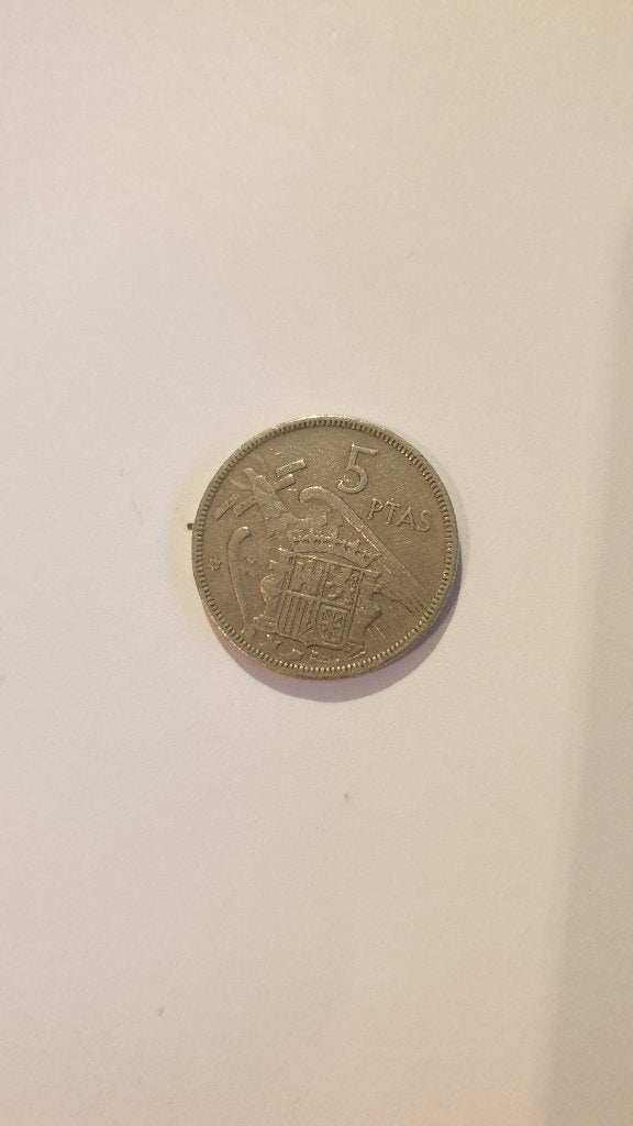 1788 spanje 5 peseta munt 1957, Verzenden, Overige landen
