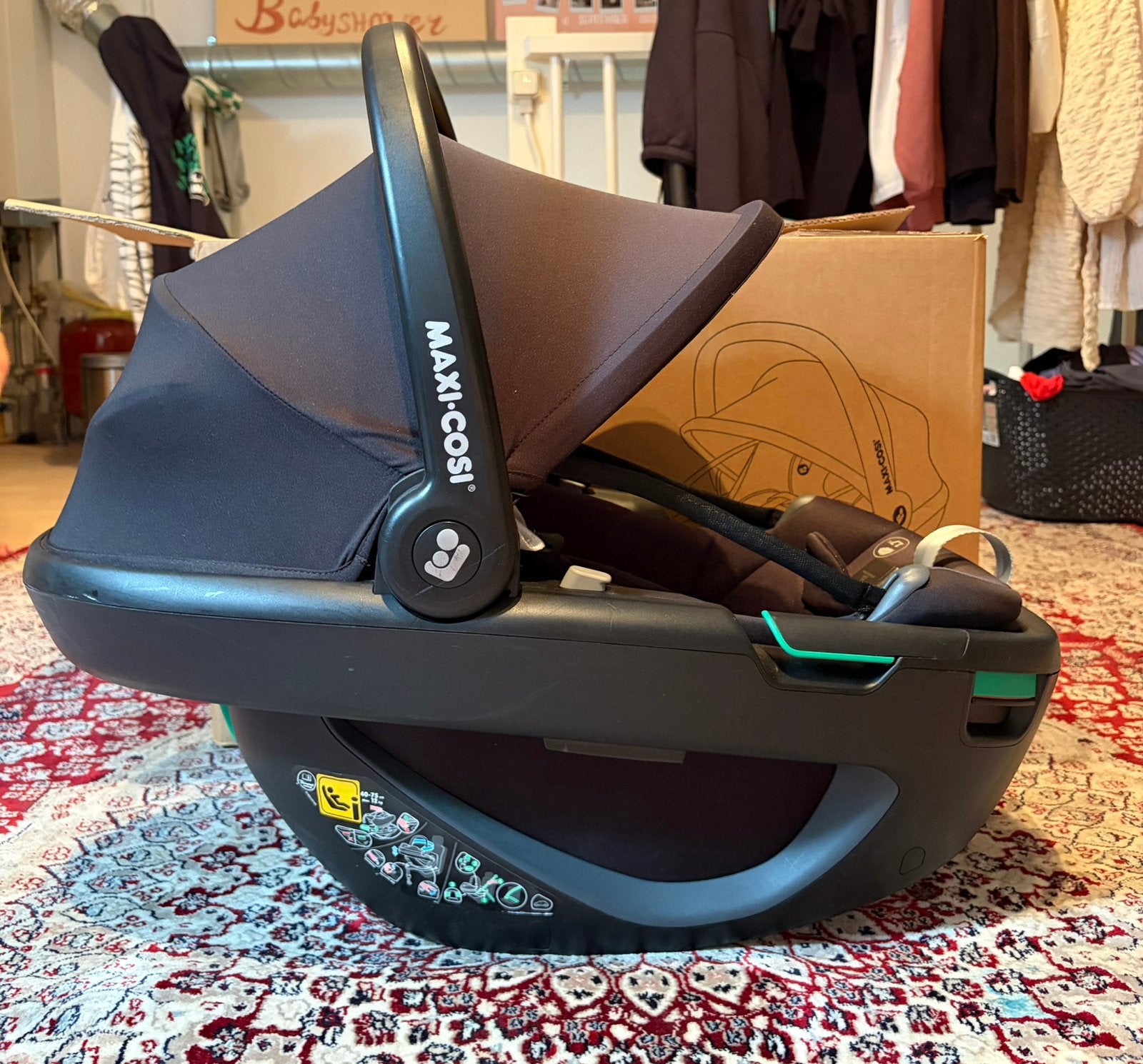 Set maxi cosi coral 360 + familyfix 360 isofix, Kinderen en Baby's, Autostoeltjes, Ophalen, Zo goed als nieuw, Isofix, 0 t/m 13 kg