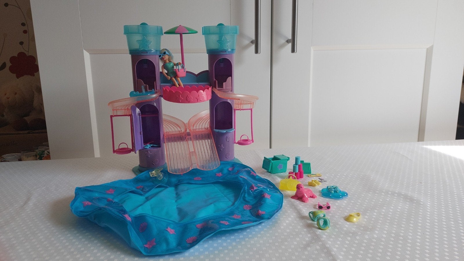 Polly Pocket Zwembad Speelset met Accessoires, Ophalen, Gebruikt, Overige typen