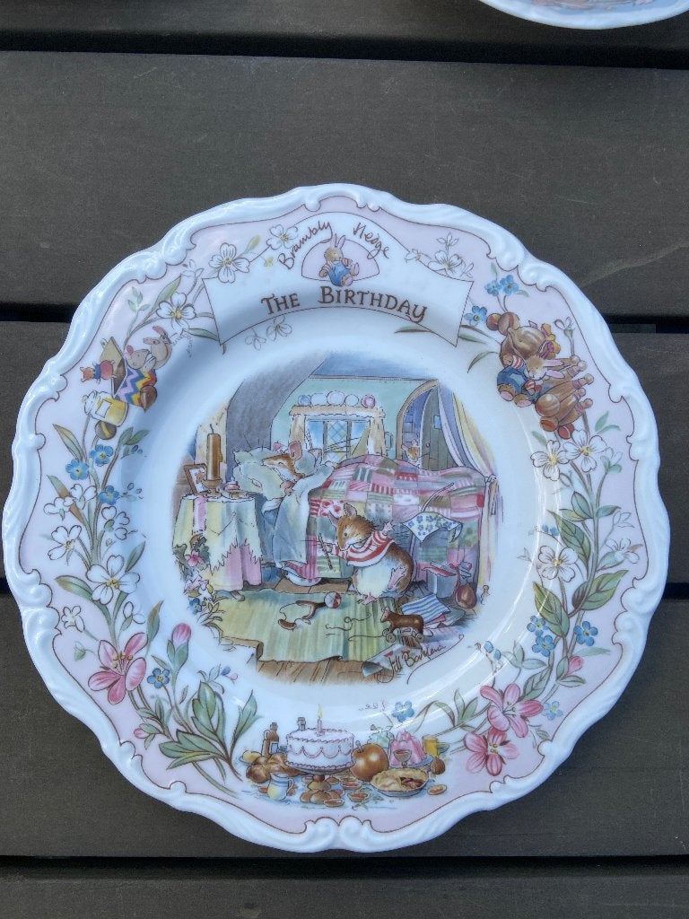 Brambly Hedge the birthday, Ophalen of Verzenden, Zo goed als nieuw, Porselein, Bord of Schaal