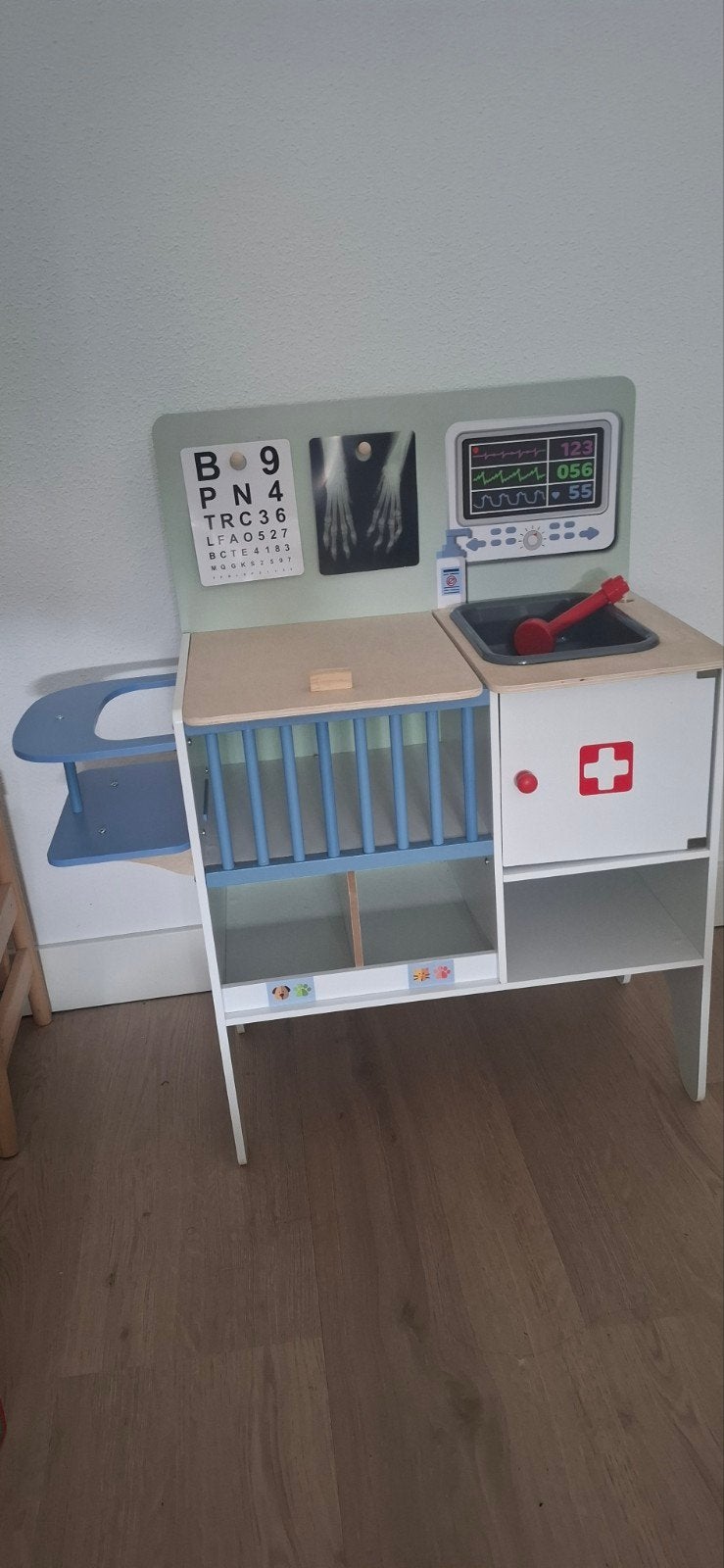 Houten dokterskoffer speelset voor kinderen, Ophalen of Verzenden, Gebruikt, Jongen of Meisje