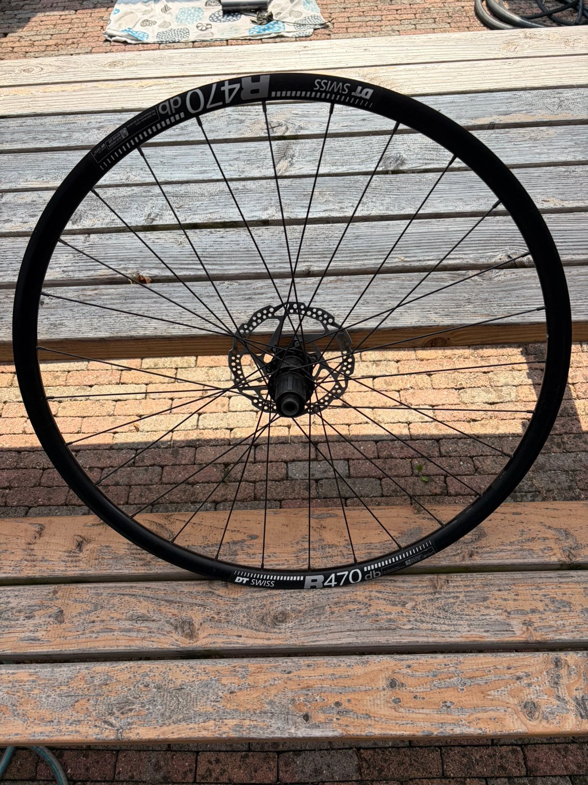 DT Swiss R470 DB achterwiel, Wiel, Ophalen of Verzenden, Zo goed als nieuw, Aluminium