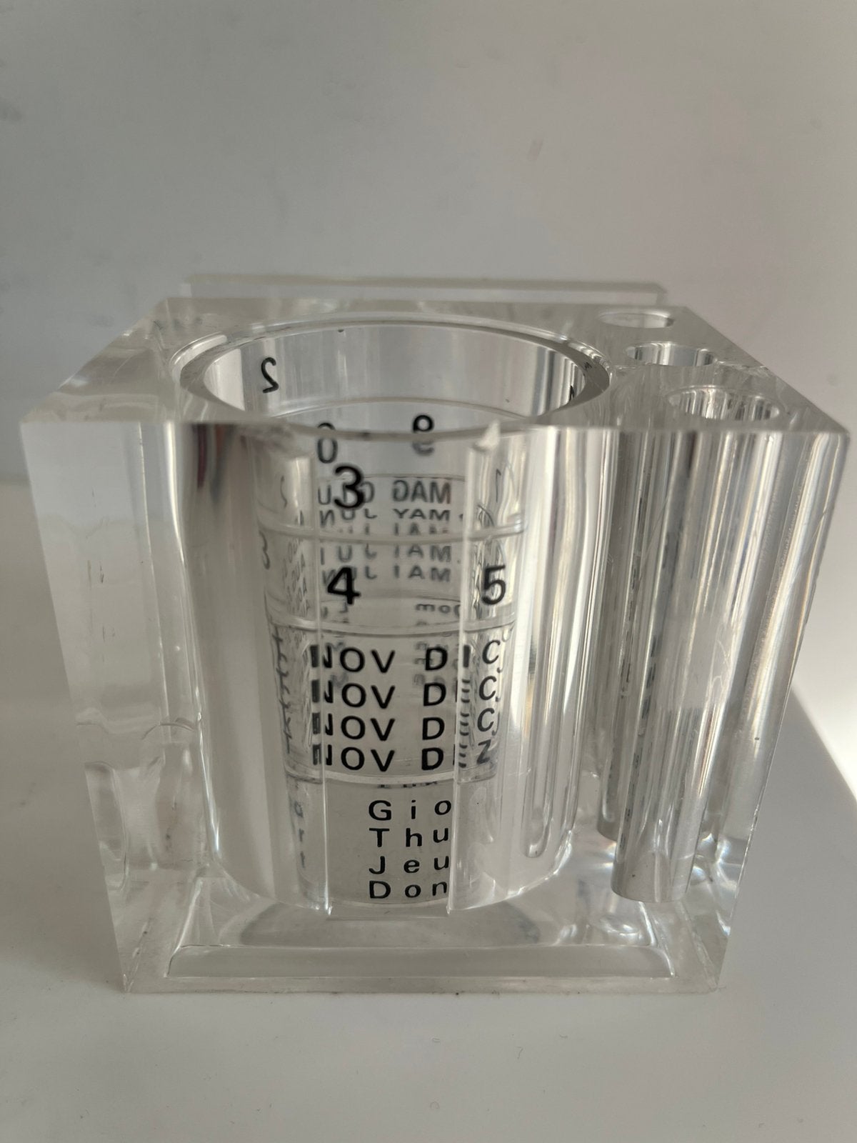 GUZZINI. —  BUREAU. ORGANISER —. LUCITE., Diversen, Ophalen of Verzenden, Gebruikt