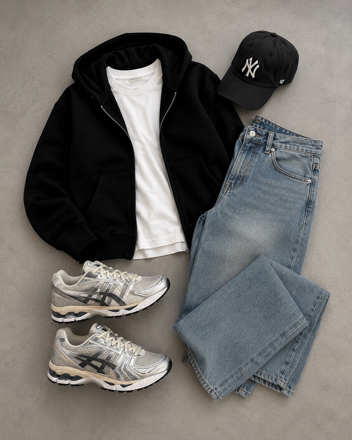 asics gel keyano, Wit, Ophalen of Verzenden, Sneakers of Gympen, Zo goed als nieuw