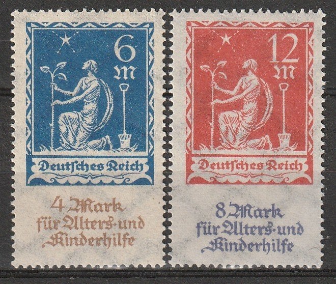 Duitse Rijk Minr 233/4 postfris, Ophalen of Verzenden, Duitse Keizerrijk, Postfris