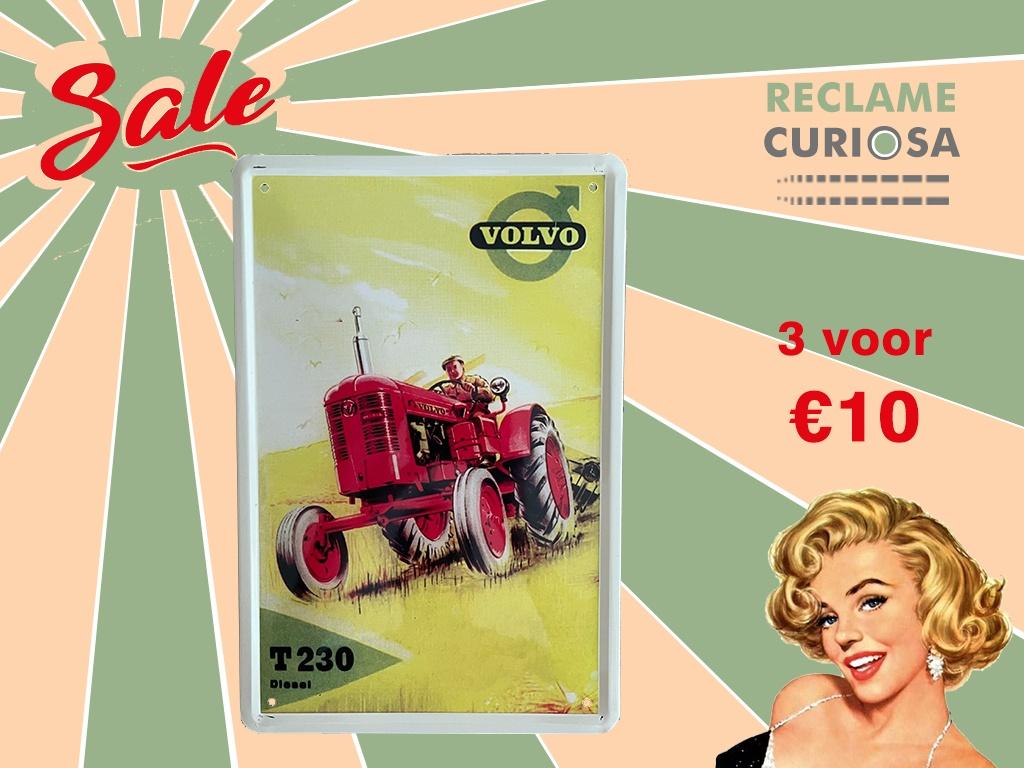 Reclamebord Volvo Tractor 20x30, Ophalen of Verzenden, Zo goed als nieuw, Reclamebord