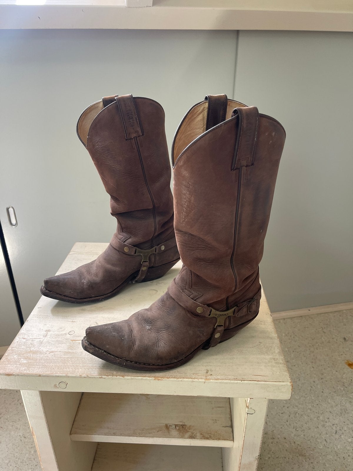 Sancho bruine leren cowboylaarzen maat 42, Ophalen of Verzenden, Gedragen, Bruin, Lage of Enkellaarzen