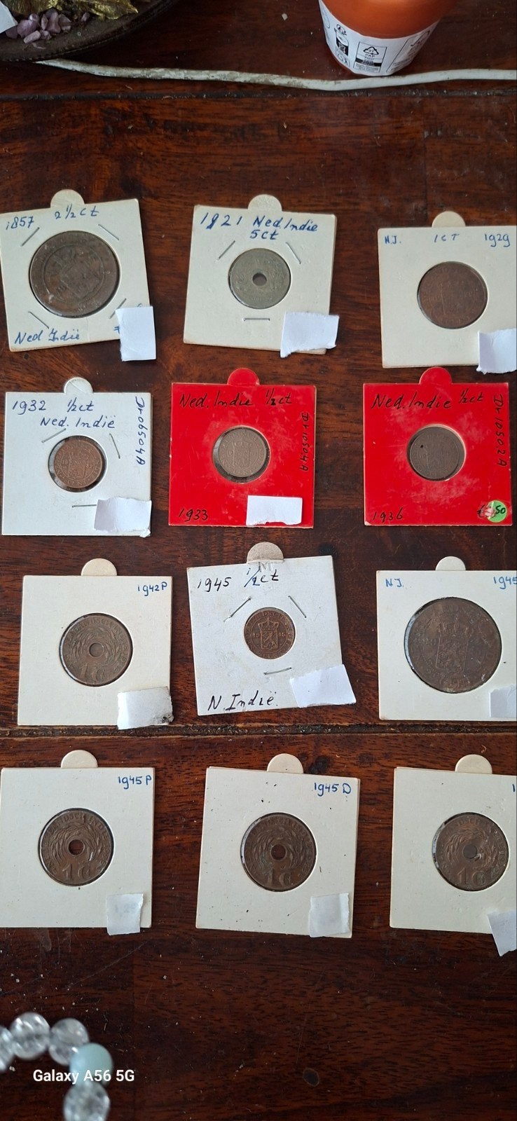 Collectie oude munten uit Nederlands-Indië, Ophalen, Koningin Wilhelmina, Overige waardes, Setje