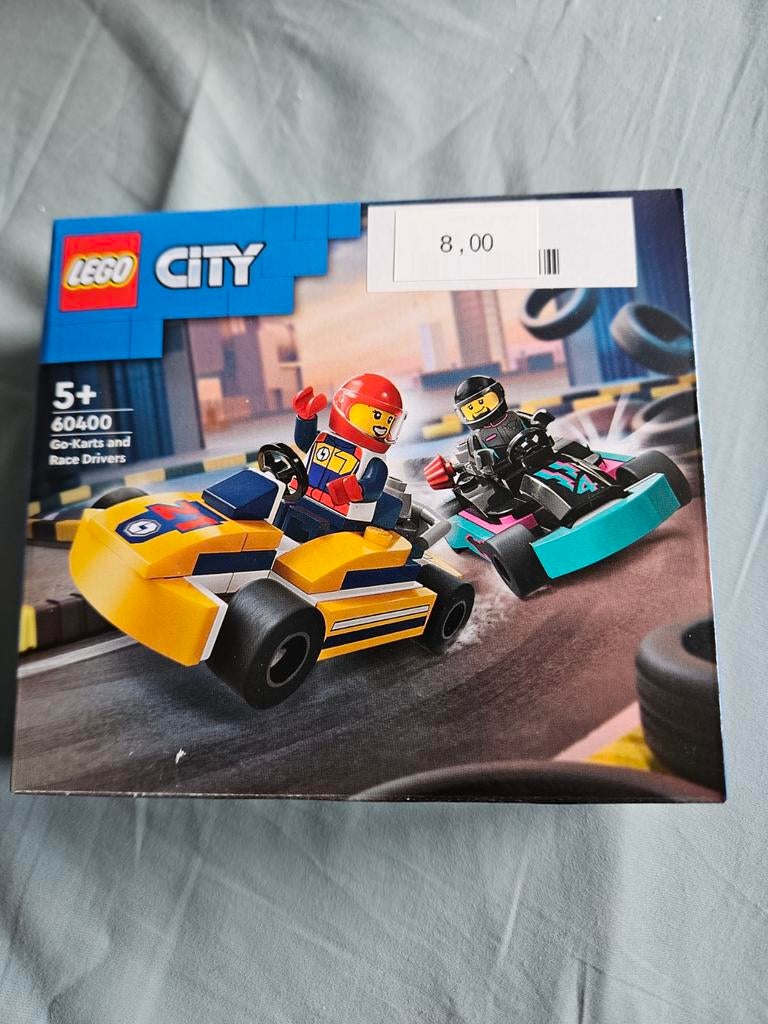 LEGO City 60400 Go-Karts en Coureurs - Nieuw in doos, Lego, Nieuw, Ophalen of Verzenden, Complete set