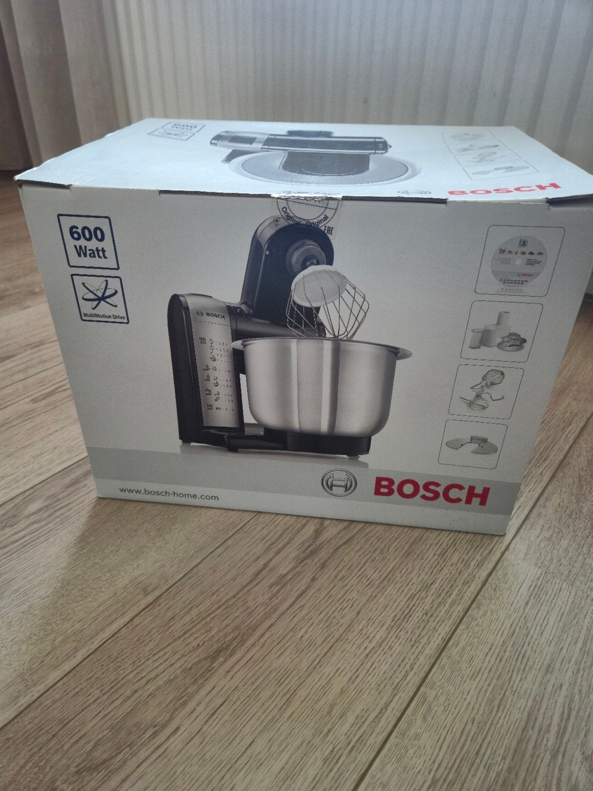 Bosch keukenmachine nieuw, Witgoed en Apparatuur, 4 liter of meer, Ophalen of Verzenden, Nieuw, 3 snelheden of meer