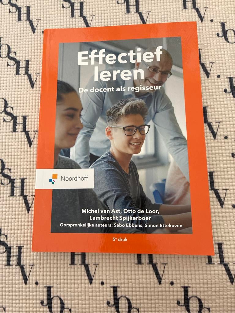 Effectief leren: De docent als regisseur (5e druk), Boeken, Studieboeken en Cursussen, Zo goed als nieuw, HBO, Gamma, Ophalen of Verzenden