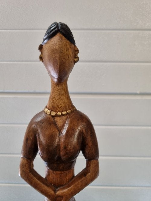 -	 beeld,Sculptuur hoge accent vrouw, Verzamelen, Ophalen of Verzenden