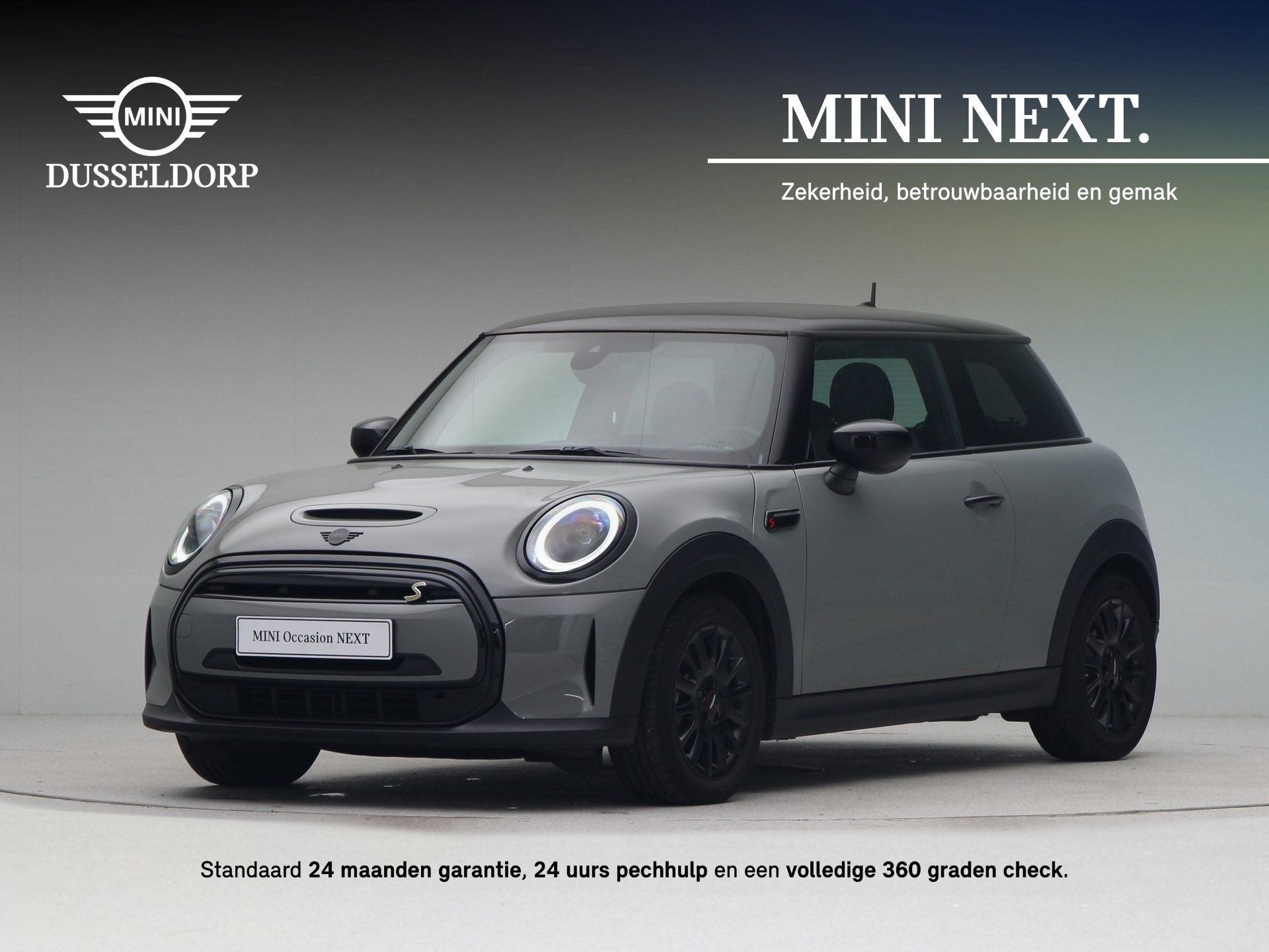 MINI Electric 3-deurs Classic Camden Edition Accu conditie 9, Auto's, Dealer onderhouden, Met garantie (alle), 4 stoelen, Leder en Stof