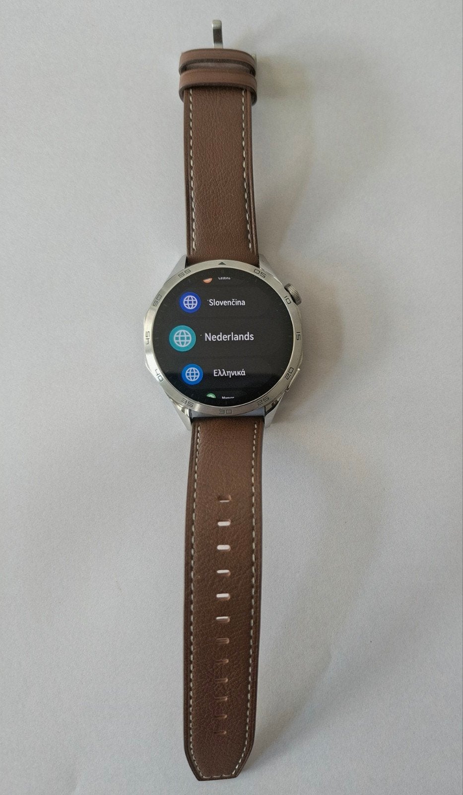 Huawei watch gt4, Leer, Staal, Polshorloge, Zo goed als nieuw