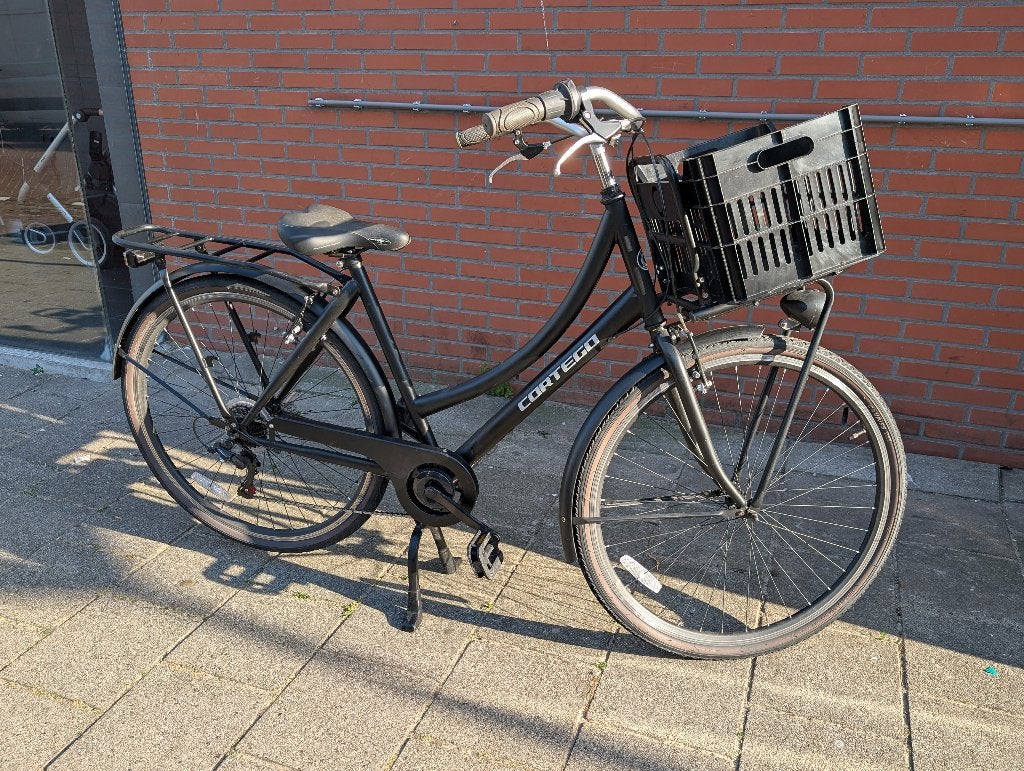 Cortego Damesfiets met Mand - Zo goed als nieuw, 20 inch of meer, Velgrem, Versnellingen, Zo goed als nieuw