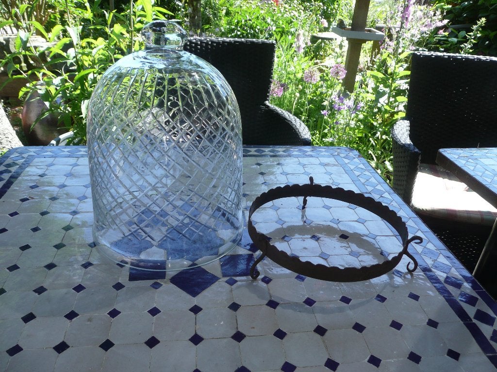 glazen stolp / lampenkap, Ophalen of Verzenden, Gebruikt