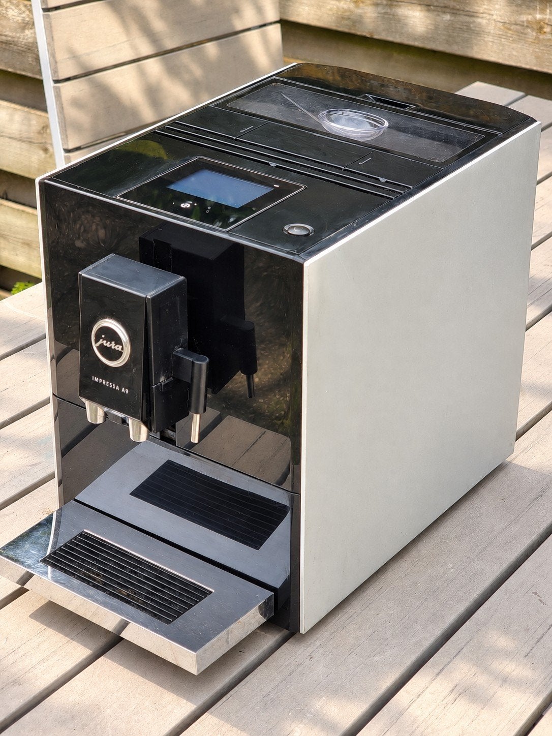 Jura Impressa A9, Afneembaar waterreservoir, Gebruikt, Koffiemachine, 4 tot 10 kopjes