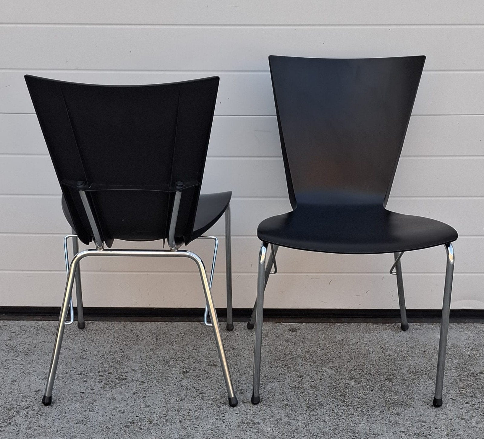 30 x Segis design stoelen zwart kantine vergaderstoelen cafe, Kunststof, Zwart, Ophalen of Verzenden, Zo goed als nieuw