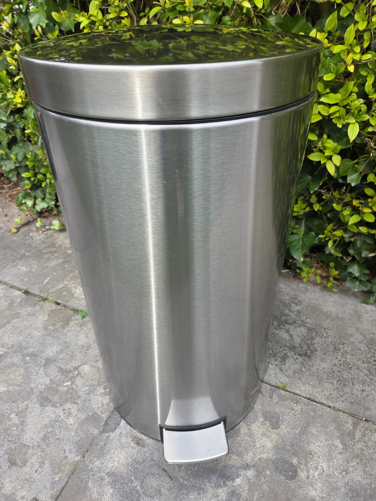 RVS Brabantia Afvalbak igst, 40 liter of meer, Ophalen, Rvs, Met pedaal