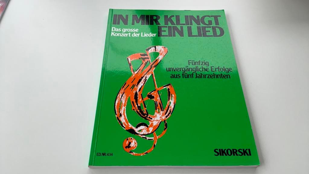 Pianoboek/liederen in mir klinkt ein lied, Ophalen of Verzenden, Nieuw, Artiest of Componist