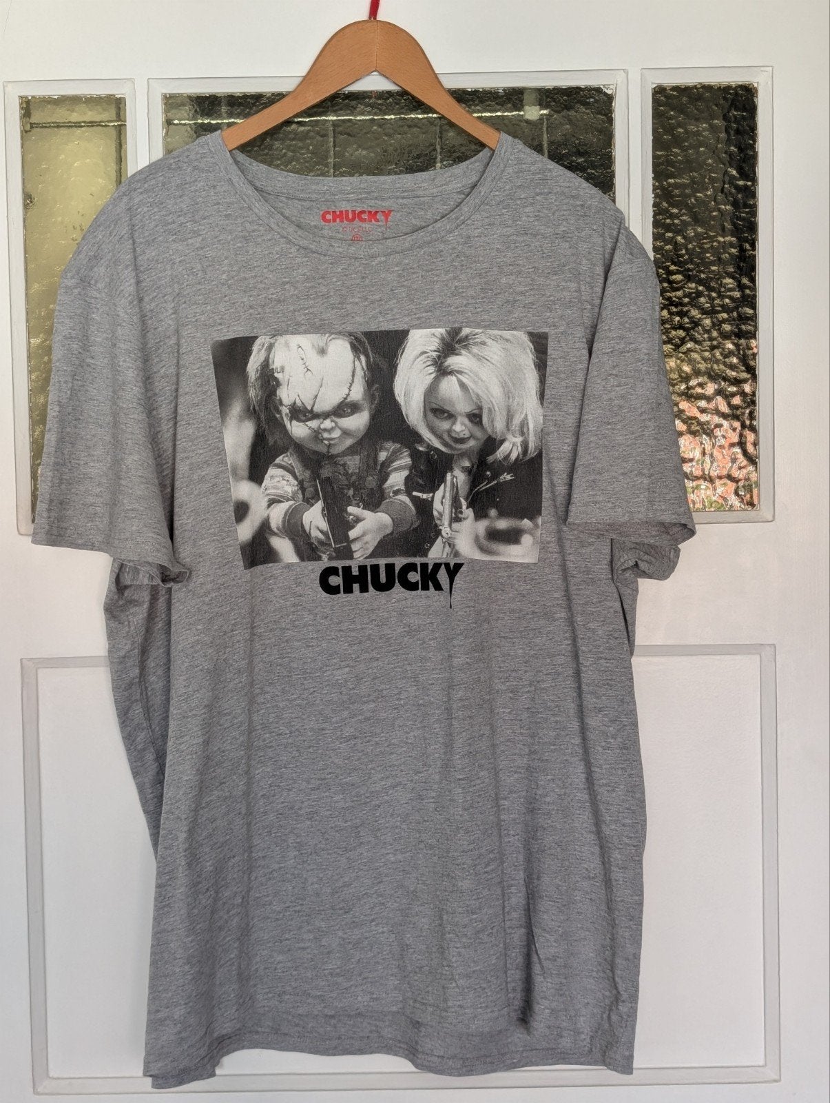 Chucky T-shirt - Grijs - Maat XXL, Verzenden, Zo goed als nieuw, Grijs, Maat 56/58 (XL)