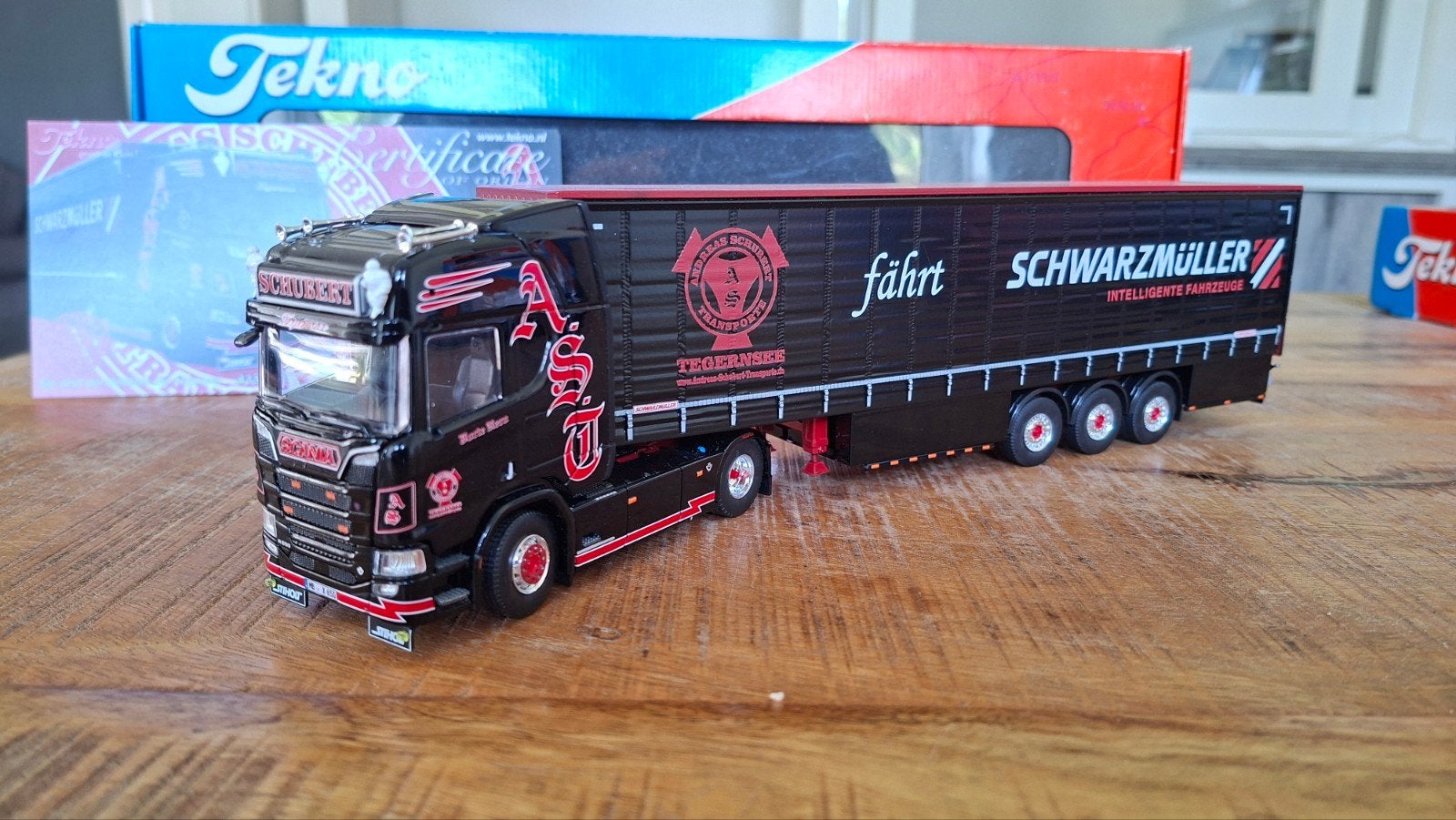 Scania andreas schubert tekno, Ophalen of Verzenden, Nieuw, Bus of Vrachtwagen, Tekno
