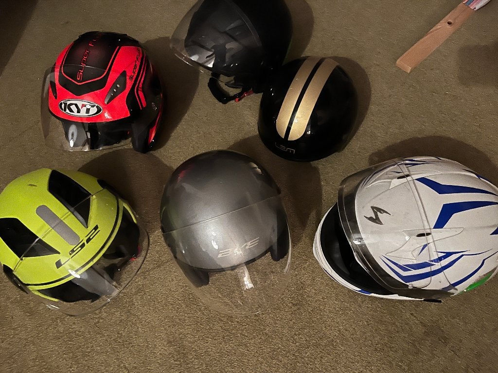 Verschillende motor helmen, Ophalen of Verzenden, Tweedehands, Overige merken