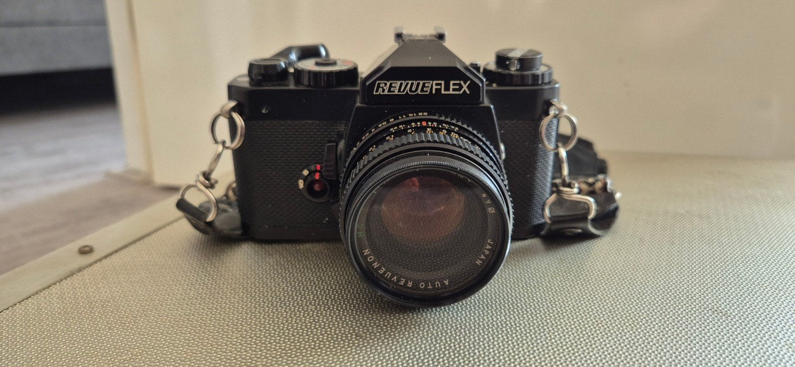 Revueflex AC2 Spiegelreflexcamera met accessoires, Ophalen of Verzenden