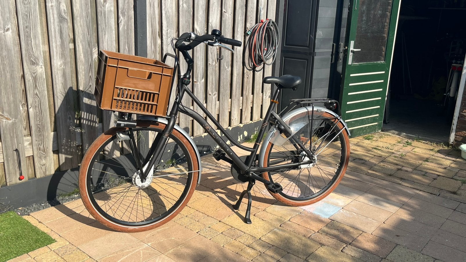 Cortina Roots Moederfiets / Transportfiets – Maat 51, Fietsen en Brommers, Zo goed als nieuw, 2 kinderen, Trommelrem, Ophalen