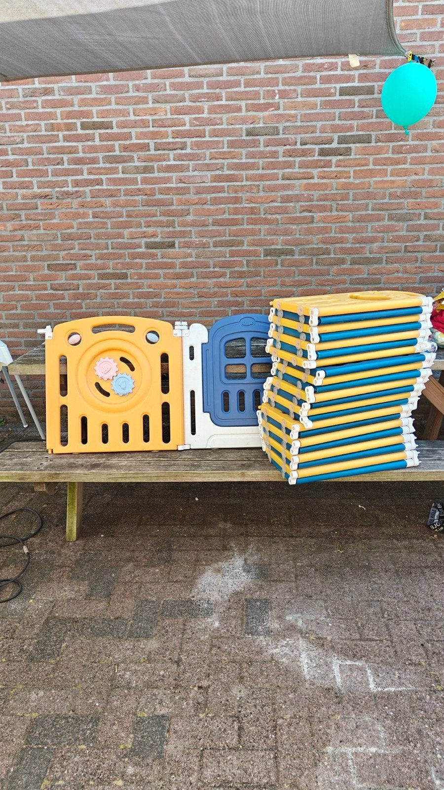 Grondbox met poort en speelpaneel, Ophalen, Gebruikt
