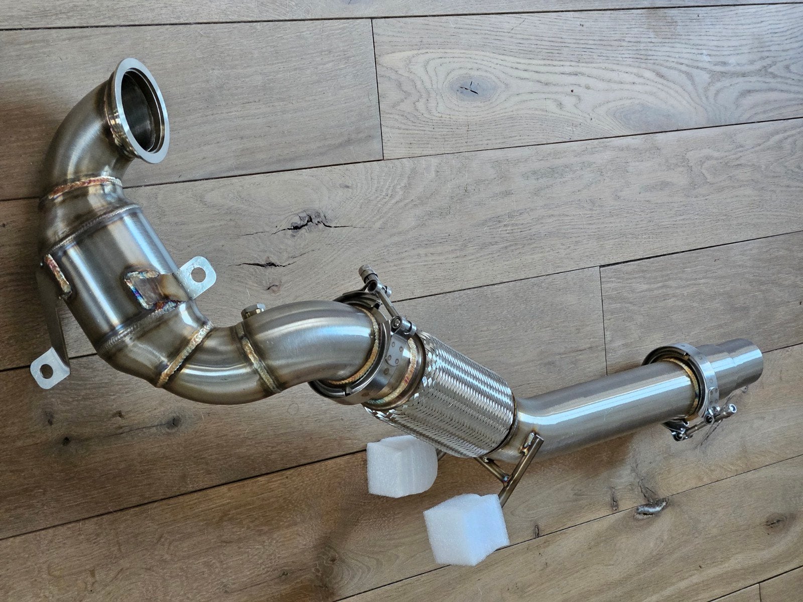 Uitlaat rvs downpipe sport kat VOLKSWAGEN GOLF  7 GTI 2012+, Auto diversen, Ophalen of Verzenden, PERFORMANCE-EXHAUST.NL, INFO@PERFORMANCE-EXHAUST.NL