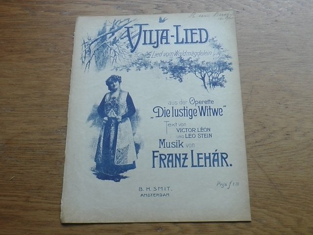 Lehár - vilja lied, Muziek en Instrumenten, Bladmuziek, Ophalen of Verzenden, Gebruikt, Artiest of Componist, Populair