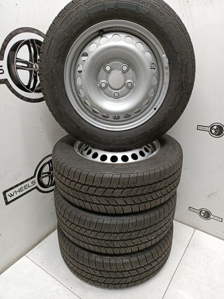 VW Transporter staal velgen 16"inch winterbanden 5x120 5734, Auto-onderdelen, Ophalen, Gebruikt, 16 inch, Banden en Velgen