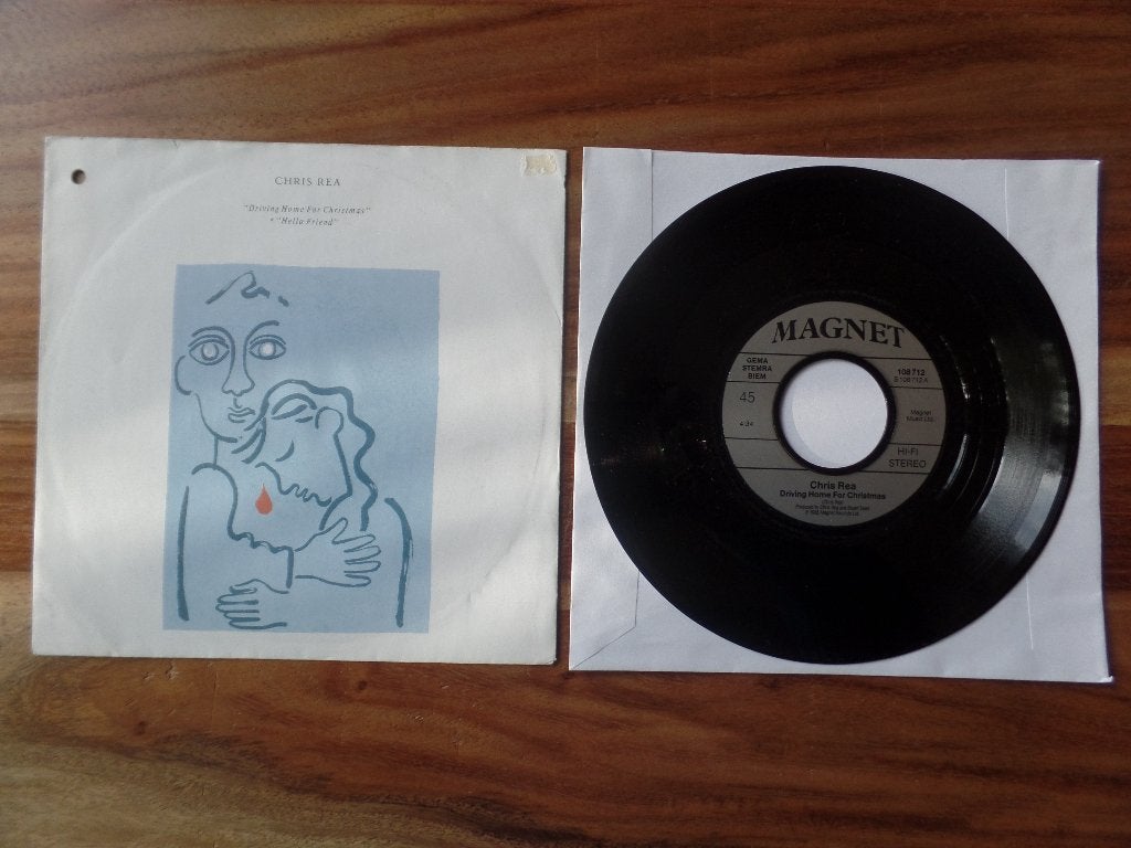 single Chris Rea ‎– Driving Home For Christmas, Cd's en Dvd's, Ophalen of Verzenden, Gebruikt, 7 inch, Rock en Metal