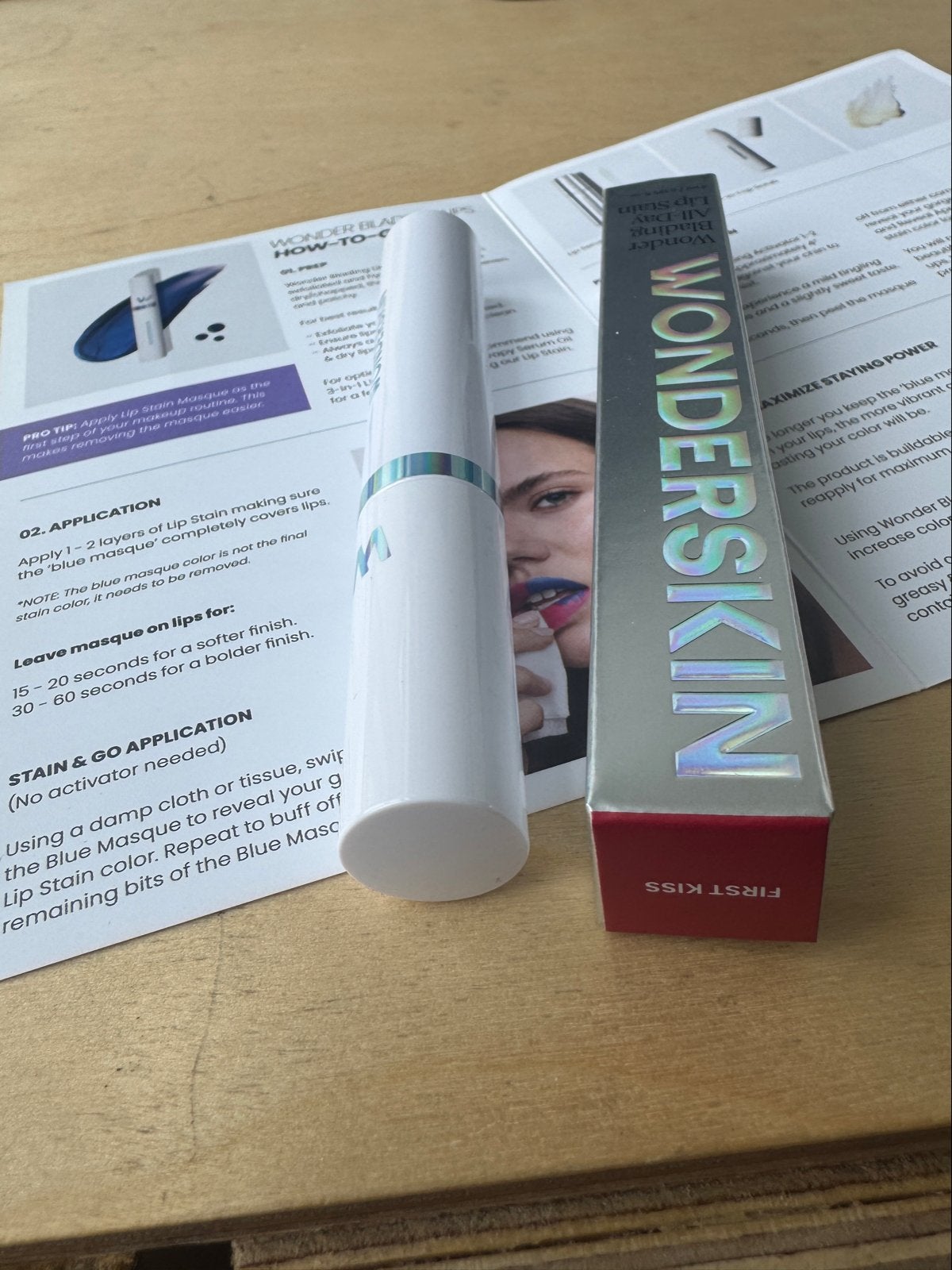 Wonderskin All-Day Lipstain - First Kiss, Lippen, Nieuw, Ophalen of Verzenden, Make-up