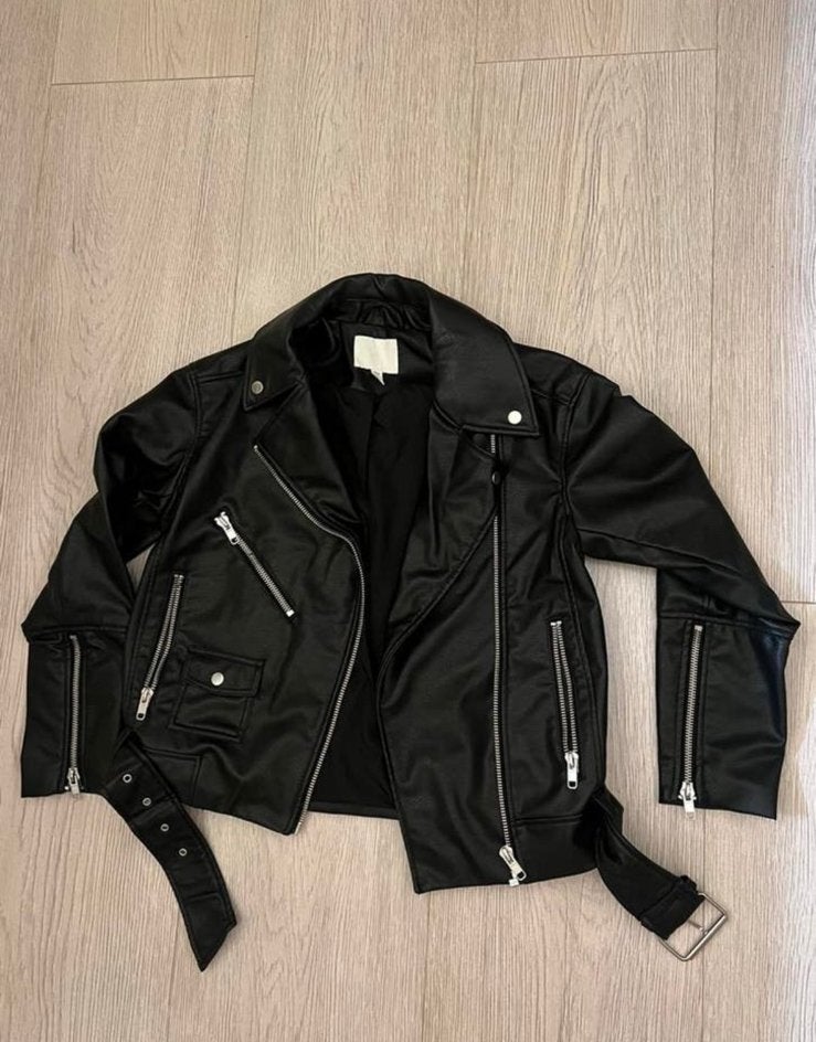 Nieuwe H&M oversized biker jas, Ophalen of Verzenden, Nieuw, Maat 34 (XS) of kleiner, Zwart